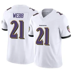 Youth Lardarius Webb Baltimore Ravens No.21 Limited Vapor F.U.S.E. Jersey - White