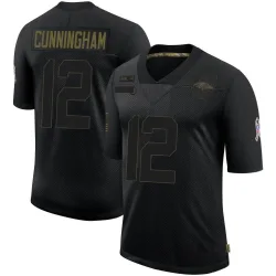 Youth Malik Cunningham Baltimore Ravens No.12 Limited 2020 Salute To Service Jersey - Black