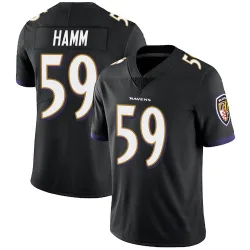 Youth Malik Hamm Baltimore Ravens No.59 Limited Alternate Vapor Untouchable Jersey - Black