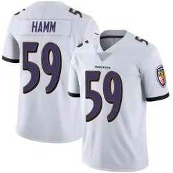 Youth Malik Hamm Baltimore Ravens No.59 Limited Vapor Untouchable Jersey - White