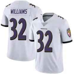 Youth Marcus Williams Baltimore Ravens No.32 Limited Vapor Untouchable Jersey - White