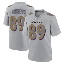 Youth Mark Andrews Baltimore Ravens No.89 Game Atmosphere Fashion Jersey - Gray