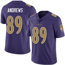 Youth Mark Andrews Baltimore Ravens No.89 Limited Team Color Vapor Untouchable Jersey - Purple