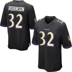 Youth Marquise Robinson Baltimore Ravens No.32 Game Jersey - Black