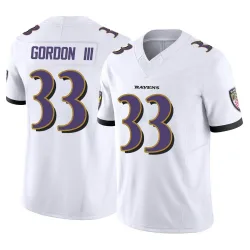 Youth Melvin Gordon III Baltimore Ravens No.33 Limited Vapor F.U.S.E. Jersey - White