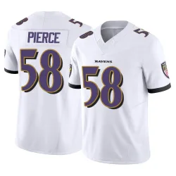 Youth Michael Pierce Baltimore Ravens No.58 Limited Vapor F.U.S.E. Jersey - White