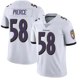 Youth Michael Pierce Baltimore Ravens No.58 Limited Vapor Untouchable Jersey - White