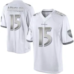 Youth Nelson Agholor Baltimore Ravens No.15 Limited Platinum Jersey - White
