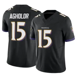 Youth Nelson Agholor Baltimore Ravens No.15 Limited Vapor F.U.S.E. Jersey - Black