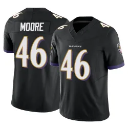 Youth Nick Moore Baltimore Ravens No.46 Limited Vapor F.U.S.E. Jersey - Black