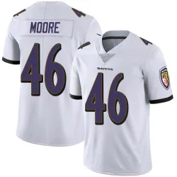Youth Nick Moore Baltimore Ravens No.46 Limited Vapor Untouchable Jersey - White