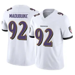 Youth Nnamdi Madubuike Baltimore Ravens No.92 Limited Vapor F.U.S.E. Jersey - White