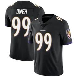 Youth Odafe Oweh Baltimore Ravens No.99 Limited Alternate Vapor Untouchable Jersey - Black