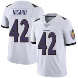 Youth Patrick Ricard Baltimore Ravens No.42 Limited Vapor Untouchable Jersey - White