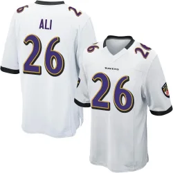Youth Rasheen Ali Baltimore Ravens No.26 Game Jersey - White