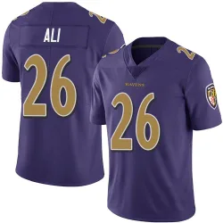 Youth Rasheen Ali Baltimore Ravens No.26 Limited Team Color Vapor Untouchable Jersey - Purple