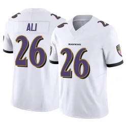 Youth Rasheen Ali Baltimore Ravens No.26 Limited Vapor F.U.S.E. Jersey - White