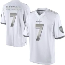 Youth Rashod Bateman Baltimore Ravens No.7 Limited Platinum Jersey - White