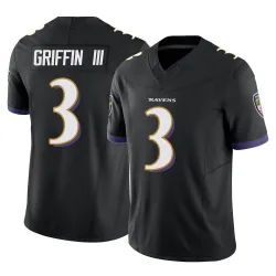 Youth Robert Griffin III Baltimore Ravens No.3 Limited Vapor F.U.S.E. Jersey - Black