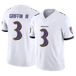 Youth Robert Griffin III Baltimore Ravens No.3 Limited Vapor F.U.S.E. Jersey - White