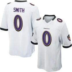 Youth Roquan Smith Baltimore Ravens No.0 Game Jersey - White