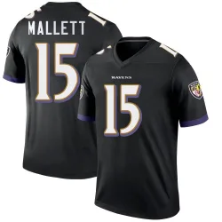 Youth Ryan Mallett Baltimore Ravens No.15 Legend Jersey - Black