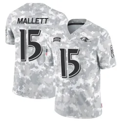 Youth Ryan Mallett Baltimore Ravens No.15 Limited 2024 Salute to Service Jersey - Arctic Camo