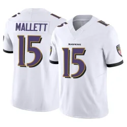 Youth Ryan Mallett Baltimore Ravens No.15 Limited Vapor F.U.S.E. Jersey - White