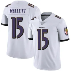Youth Ryan Mallett Baltimore Ravens No.15 Limited Vapor Untouchable Jersey - White