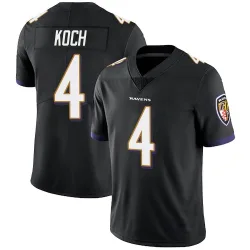Youth Sam Koch Baltimore Ravens No.4 Limited Alternate Vapor Untouchable Jersey - Black