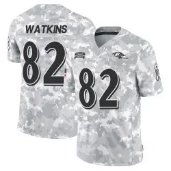 Youth Sammy Watkins Baltimore Ravens No.82 Limited 2024 Salute to Service Jersey - Arctic Camo