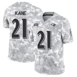 Youth Sanoussi Kane Baltimore Ravens No.21 Limited 2024 Salute to Service Jersey - Arctic Camo