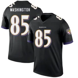 Youth Scotty Washington Baltimore Ravens No.85 Legend Jersey - Black