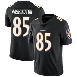 Youth Scotty Washington Baltimore Ravens No.85 Limited Alternate Vapor Untouchable Jersey - Black