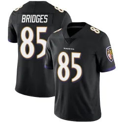Youth Shemar Bridges Baltimore Ravens No.85 Limited Alternate Vapor Untouchable Jersey - Black
