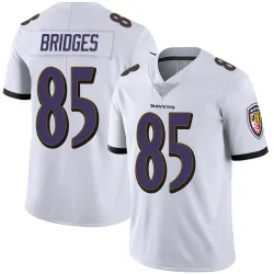 Youth Shemar Bridges Baltimore Ravens No.85 Limited Vapor Untouchable Jersey - White