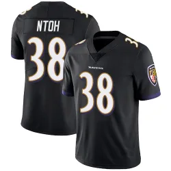 Youth Sone Ntoh Baltimore Ravens No.38 Limited Alternate Vapor Untouchable Jersey - Black