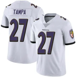 Youth T.J. Tampa Baltimore Ravens No.27 Limited Vapor Untouchable Jersey - White