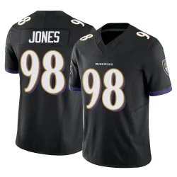 Youth Travis Jones Baltimore Ravens No.98 Limited Vapor F.U.S.E. Jersey - Black