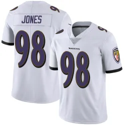 Youth Travis Jones Baltimore Ravens No.98 Limited Vapor Untouchable Jersey - White