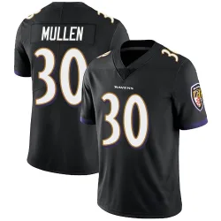 Youth Trayvon Mullen Baltimore Ravens No.30 Limited Alternate Vapor Untouchable Jersey - Black