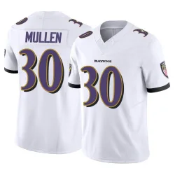 Youth Trayvon Mullen Baltimore Ravens No.30 Limited Vapor F.U.S.E. Jersey - White