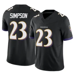 Youth Trenton Simpson Baltimore Ravens No.23 Limited Vapor F.U.S.E. Jersey - Black