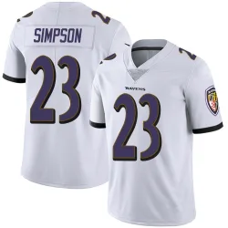 Youth Trenton Simpson Baltimore Ravens No.23 Limited Vapor Untouchable Jersey - White