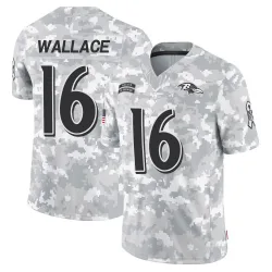 Youth Tylan Wallace Baltimore Ravens No.16 Limited 2024 Salute to Service Jersey - Arctic Camo