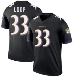 Youth Tyler Loop Baltimore Ravens No.33 Legend Jersey - Black
