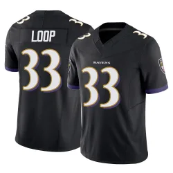 Youth Tyler Loop Baltimore Ravens No.33 Limited Vapor F.U.S.E. Jersey - Black