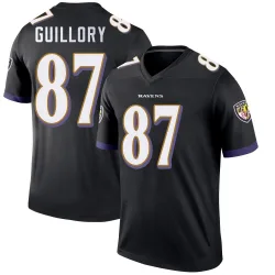 Youth Xavier Guillory Baltimore Ravens No.87 Legend Jersey - Black