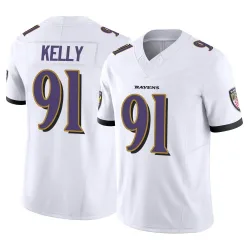 Youth Xavier Kelly Baltimore Ravens No.91 Limited Vapor F.U.S.E. Jersey - White