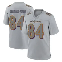 Youth Zaire Mitchell-Paden Baltimore Ravens No.84 Game Atmosphere Fashion Jersey - Gray